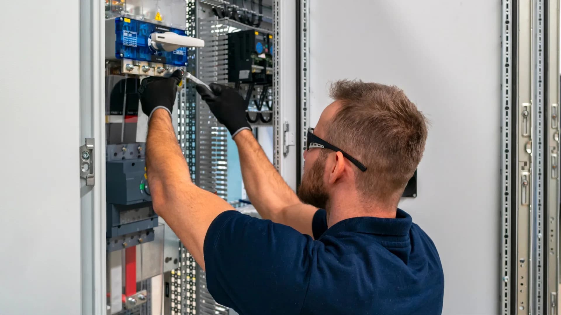 Montage-Team im Einsatz